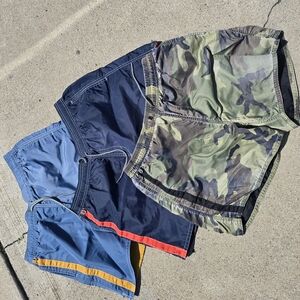 Men's Camouflage and Navy Shorts Set